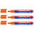 Lot de 3 marqueurs permanents pointe biseau 1-5 mm - EDDING - Orange