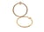 2 Pendentifs intercalaires ronds - 2 boucles - 43*40mm doré
