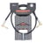 GROOVIT® Câble PVC Blindé C/C ⌀6.5mm Jack Gold 0.8m