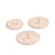 Lot de 3 boutons rond bouteilles recyclées 2 trous ivoire