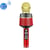 Microphone Bluetooth Haut Parleur Intégré Micro Karaoké Live iOS Android Rouge YONIS