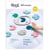 Puzzle de bain - Baleines - Quut