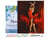 Peinture par Numéro Figured'Art avec Cadre - Danseuse Rouge Magique - Kit de Loisir Créatif DIY Numéro d'Art - 40x50cm toile tendue sur châssis