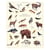 Longue vue editions - Animaux des montagnes - Affiche 24 x 30 cm