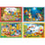4 puzzles progressifs winnie l'ourson : dans la foret - au coin du feu 12 - 16 - 20 - 24 pieces - clementoni 21514