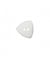 Carte de 2 boutons triangulaires blanc 28mm - Union Knopf Blanc