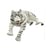Hansa peluche Geante Tigre Blanc Couche 150 cm L - Hansa Peluches Géantes
