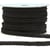 Bobine 25m Galon robe métallisé Noir 10mm