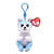 Beanie Bellies Clip – Thunder le Husky - Ty - Rouge
