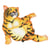 Ecusson thermocollant animaux statue tigre 5cm x 4cm