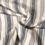 Toile de coton Eugénie rayures Indigo sur fond Ecru
