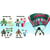 Tortues Ninja Classic - Pack de 4 figurines Tortues Ninja Classic Sewer Heroes avec Parachute - Playmates