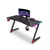 Bureau ergonomique gamer Urban Factory Ergo LED - Acier inoxydable - Noir - 120 x 60 x 74 cm