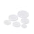 Lot de 3 boutons ronds 4 trous classique blanc