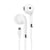Ecouteurs intra auriculaire Lightning MFI 1,2 m - blanc