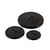 Bouton rond 2 trous classique noir