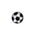 Lot de 3 écussons thermocollants ballon de foot 2,5cm