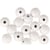 Boules bois percées mat ø 10mm - blanc