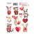 Planche de stickers couleur embelissement Fabrika Decoru ANIMALS IN LOVE 379