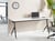 Bureau pliable Panneau de particules mélaminé (MFC) Blanc BENDI - Beliani