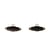 Lot de 6 boutons buchette simili cuir 48mm marron