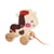 Petite vache en bois a promener - Janod - Beige