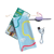 Pack essentiel : Lampe violette + câble + pochette microfibre - Lizia