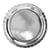 6 Assiettes Argent Ø23 cm - En carton