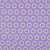 Tissu Polycoton  Rosace Pop vert fluo sur fond Violet - Au mètre