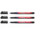 Lot de 3 marqueurs permanents - EDDING - Pointe extra fine 0,3 mm - Noir