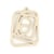 2 Pendentifs rectangle spirale - 31*22mm - Beige