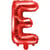 Ballon Aluminium Hélium   Lettre E Rouge   35 cm