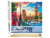 Peinture par Numéro Figured'Art - Londres au printemps - Kit de Loisir Créatif DIY Numéro d'Art Complet - 40x50cm toile roulée + châssis en bois à monter