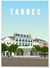 Affiche ville Tarbes | A3 : 29,7x42cm