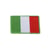 Ecusson thermocollant drapeaux brodés italie 3cm x 4,5cm