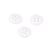 Bouton 4 trous nylon recylé blanc 11mm