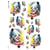 1 feuille de papier de riz 22.5 x 32 cm découpage collage Paper Designs CLOWN 009