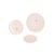 Bouton 2 trous satiné blanc
