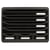 Module de classement Storebox 7 tiroirs Glossy - Noir brillant - Exacompta