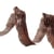 Bobine 25m galon festonné 11mm Marron Foncé