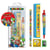 Super Mario - Trousse avec crayons, règle, gomme et taille crayons - Pour l'école