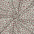 Tissu Jersey Bord Côte Digital Ambre petites cerises Rouges sur fond Blanc cassé