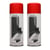 Lot de 2 sprays de peinture - rouge métallisé - AMT