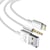 LinQ Câble pour iPhone 2 en 1 avec Charge et Audio Longueur 1,2m Blanc