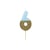 Bougie Blue Or Chiffre 6