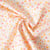 Tissu Voile de Coton digital imprimé Soleil de printemps sur fond Ecru