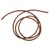 Lanières rondes en cuir de boeuf, 2mm ø, brun moyen, 100 cm, 2 pièces