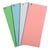 Paquet 100 fiches intercalaires horizontales unies perforées Forever - 105x240mm - Couleurs assorties - x 12 - Exacompta