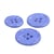 Lot de 6 boutons rond 4 trous bouteilles recyclées bleu jeans