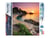 Diamond Painting Broderie Diamant Figured’Art 40x50cm toile entière roulée avec diamants carrés - Plage calme et Coucher de Soleil